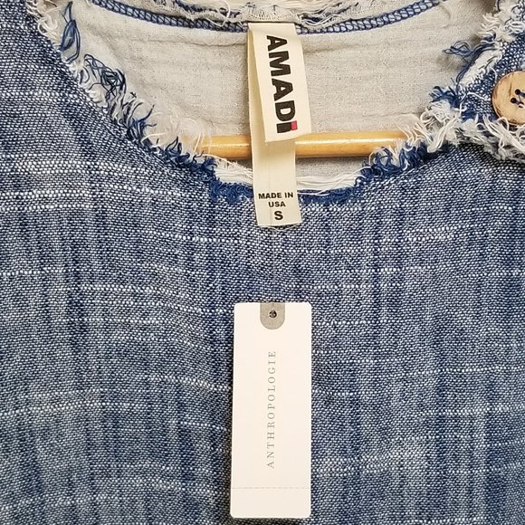 Anthropologie AMADI, Women's Short Blouse Size S - Picture 3 of 5